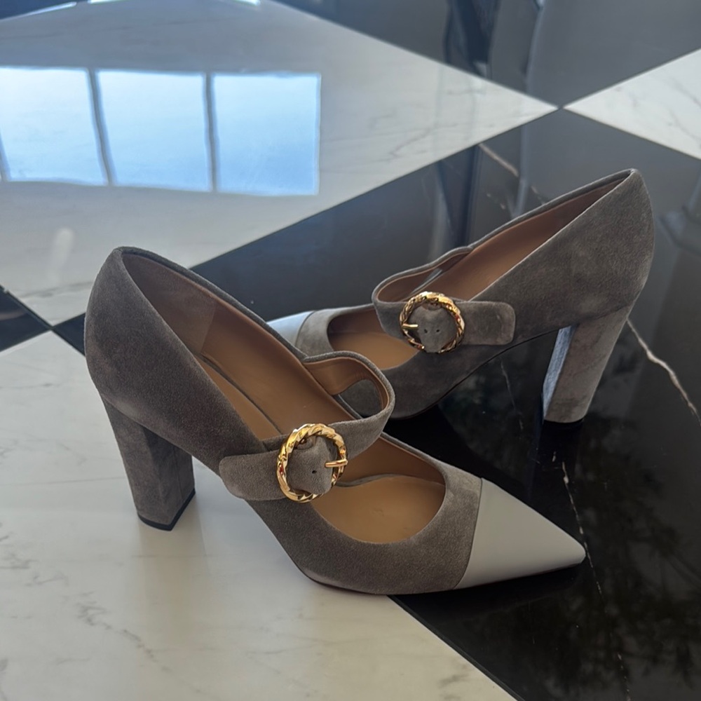 Ulla Johnson Gray Heels with Ankle Strap